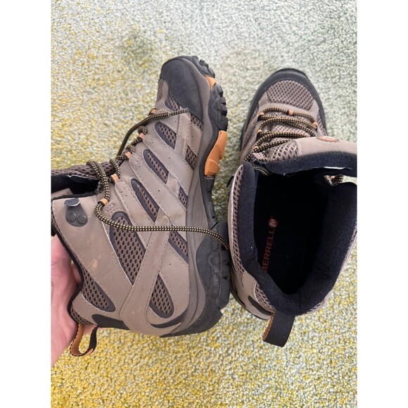 Merrel Mens Moab 2 Mid Goretex Walnut Waterproof Hiking Boots Size 9 - Picture 4 of 10